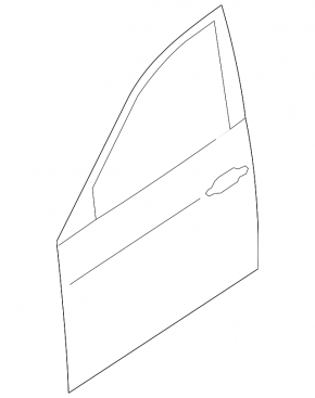 Door assembly front right Subaru Impreza WRX GH 08-14 white 37J, dented