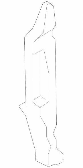 Left door-wing seal for Nissan Murano z51 09-14