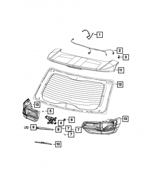Jeep Grand Cherokee WK2 11-22 Rear Wiper Arm