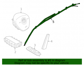 Right side curtain airbag for BMW X2 F39 18-23
