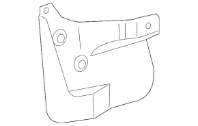 Front right mudguard for Toyota Land Cruiser 2008-2021