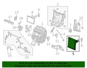 Honda Civic XI FE/FL 22-26 Evaporator
