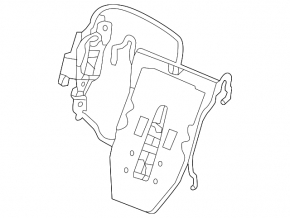 Lumbar support for the driver's seat Honda Accord 13-17 with a motor