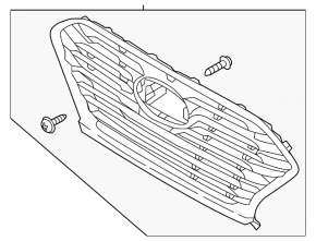 Radiator grill grill Hyundai Sonata 18-19 hybrid under radar