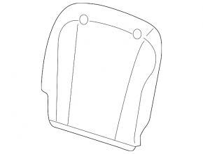 Driver's seat pad rear Infiniti QX30 17- black, scratches