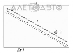 Threshold left Subaru Forester 14-18 SJ structure