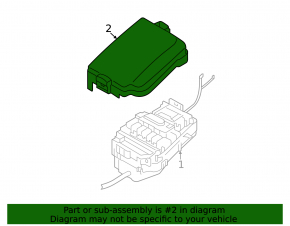 Kia Forte 4d 17-18 underhood fuse box cover