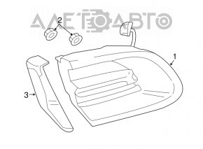 Left tailgate light trim Porsche Macan 15-18