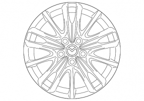 Wheel disk R17 Mazda CX-50 23-24 gray