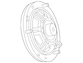 Left rear pillar speaker Mercedes H247 GLA 20-26 Burmester
