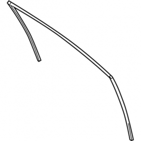 Glass seal inside front right door Ford Fiesta 11-19