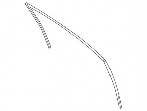 Glass seal inside front right door Ford Fiesta 11-19