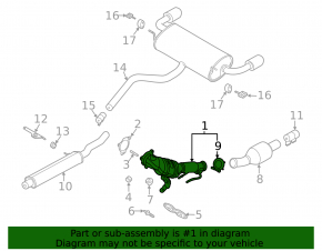 Downpipe with catalytic converter Lincoln Corsair 20-26 2.0 2.3