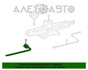 Lexus IS 14-20 wheel spanner