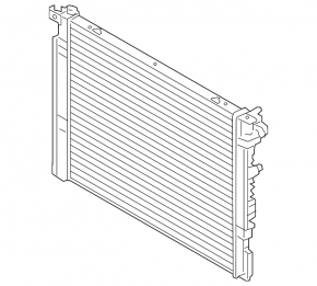 Radiator cooling water BMW 5 G30 18-23 530e hybrid
