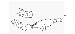Intake pipe with catalytic converter Lexus CT200h 11-17