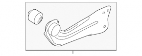 Rear right longitudinal control arm for VW Jetta 11-18 USA with bracket