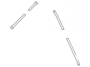 Left TV strut bar for Volvo XC60 21-25 T5, T6, B5, B6