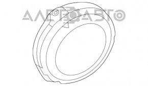 Front left door speaker Fiat 500 12-19