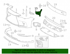 Front bumper air duct right Lexus RX350 RX500h 23-26 Japan built, F Sport