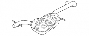 VW Beetle 12-17 1.8T Exhaust Line Center