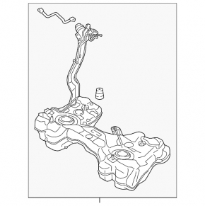 Fuel tank Audi A3 8V 15-20 4d 2.0T AWD