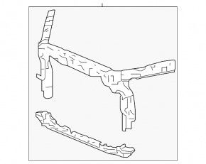 TV panel radiator Honda Accord 13-17
