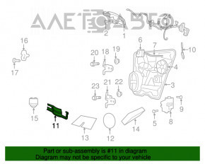 Rear left door handle mechanism Dodge Journey 11-