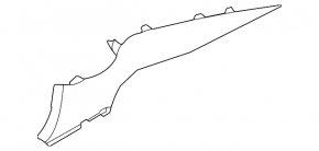 Rear pillar trim upper right Nissan Sentra 20-24 gray