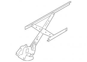 Window lifter with motor rear left Infiniti Q50 14-20