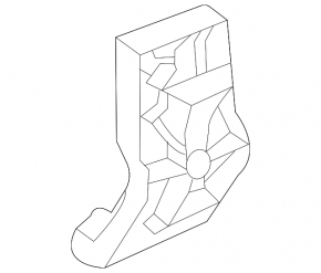 Lower rear bumper bracket Audi Q3 83A 19-24 S-Line