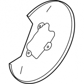 Brake Disc Cover Rear Left Ford Flex 09-11