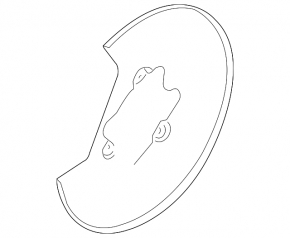 Brake Disc Cover Rear Left Ford Flex 09-11