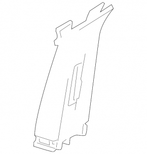 Center pillar trim upper belt right Ford Flex 09-12 beige