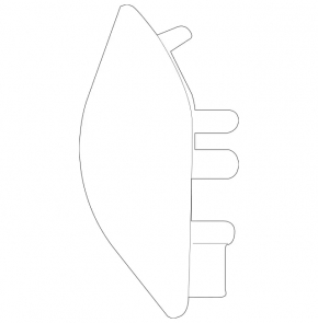 Mercedes H247 GLA 20-23 front bumper towing hook cap