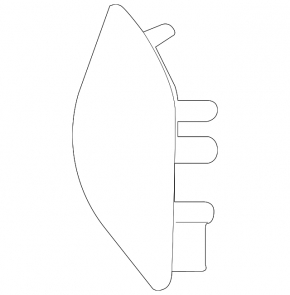 Mercedes H247 GLA 20-23 front bumper towing hook cap