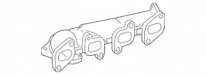 Right exhaust manifold Mercedes W166 GLE 16-17 2.1d