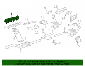 Right exhaust manifold Mercedes W166 GLE 16-17 2.1d