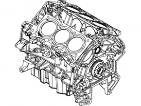 Cylinder block Ford Explorer 16-19 3.5 T35PDED for cylinder honing