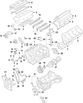 Cylinder block Ford Explorer 16-19 3.5 T35PDED for cylinder honing