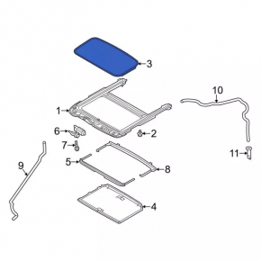 Hatch assembly Ford Focus mk3 11-18 gray curtain