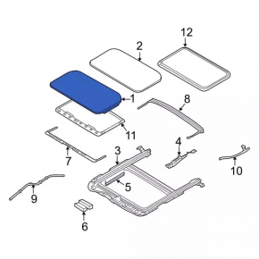 Hatch assembly Ford Focus mk3 11-18 gray curtain