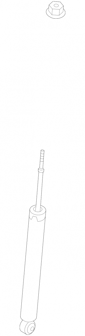 Rear left shock absorber Nissan Juke 11-17 FWD