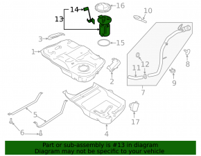 Fuel pump for the Lincoln MKZ 17-20 hybrid