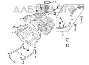 Fuel pump for the Lincoln MKZ 17-20 hybrid