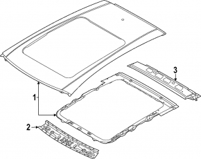 Nissan Ariya 23-25 metal roof for panoramic view without autopilot