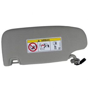 Right visor Ford Fusion mk5 17-20 light gray, without hook, without plug