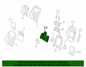 Ford Mustang Mach-E 21-25 Passenger Seat Lumbar Support