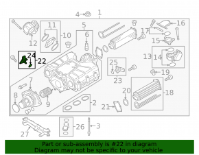 Boost sensor side Audi Q5 8R 13-17 3.0 tfsi