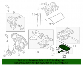 Oil pan Infiniti Q60 17-20 3.0, RWD